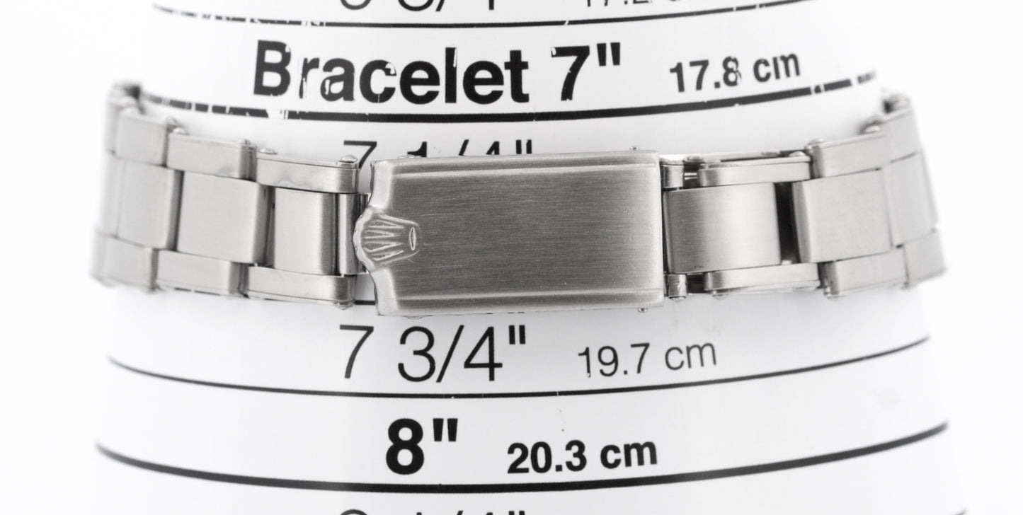 Rolex Oyster Perpetual Air-King Precision SILVER Stainless Steel 34mm 5500 Watch