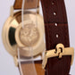 VINTAGE Omega Seamaster SILVER 14K Yellow Gold Leather AUTOMATIC 35mm Watch