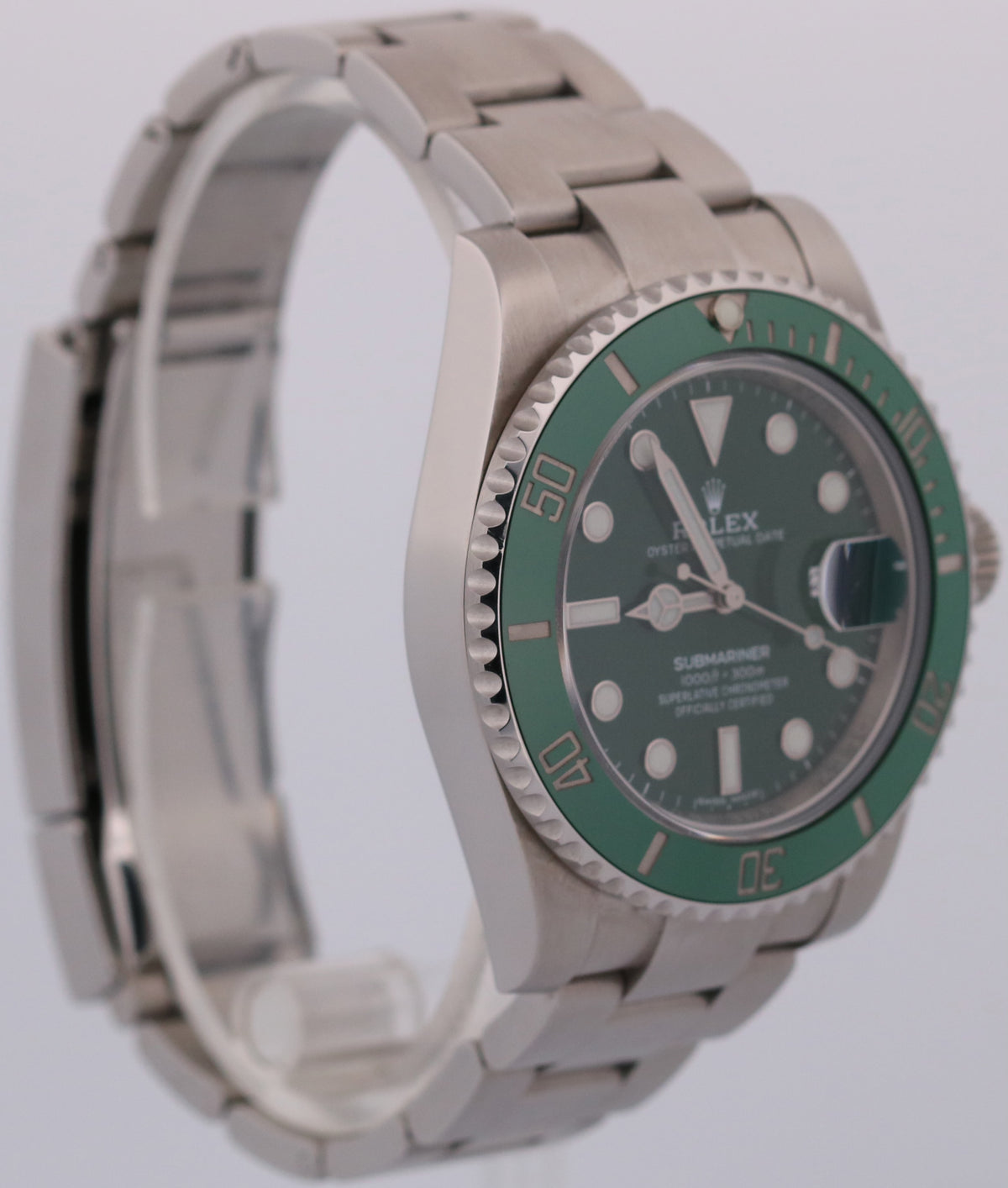 2020 NFC Rolex Submariner 116610 LV Hulk Ceramic Green Steel 40mm Box Papers