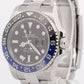 PAPERS Rolex GMT-Master II BATMAN Blue Black Steel Ceramic 40mm 116710 BLNR BOX