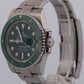 2020 NFC Rolex Submariner 116610 LV Hulk Ceramic Green Steel 40mm Box Papers