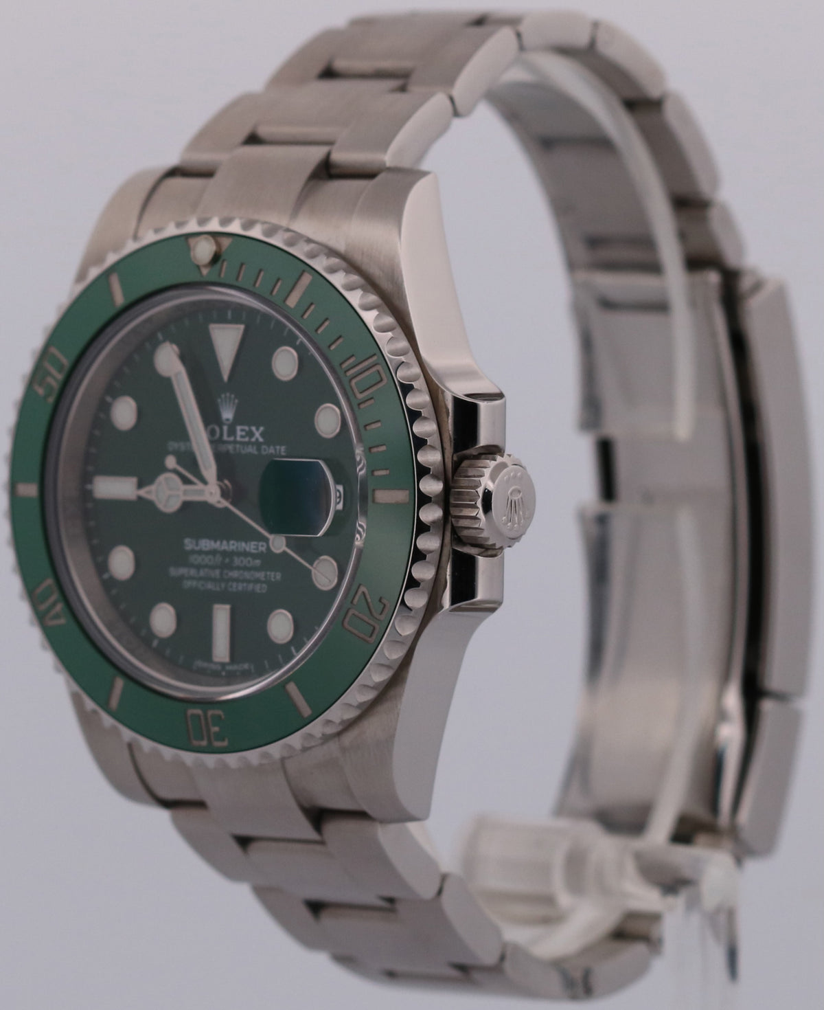 2020 NFC Rolex Submariner 116610 LV Hulk Ceramic Green Steel 40mm Box Papers