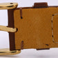 VINTAGE Omega Seamaster SILVER 14K Yellow Gold Leather AUTOMATIC 35mm Watch