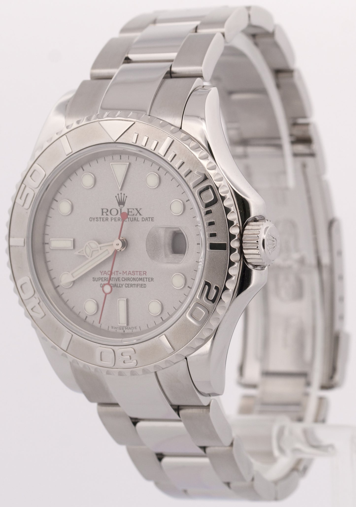 Rolex Yacht-Master PLATINUM Stainless Steel 40mm Oyster Date YM1 Watch 16622