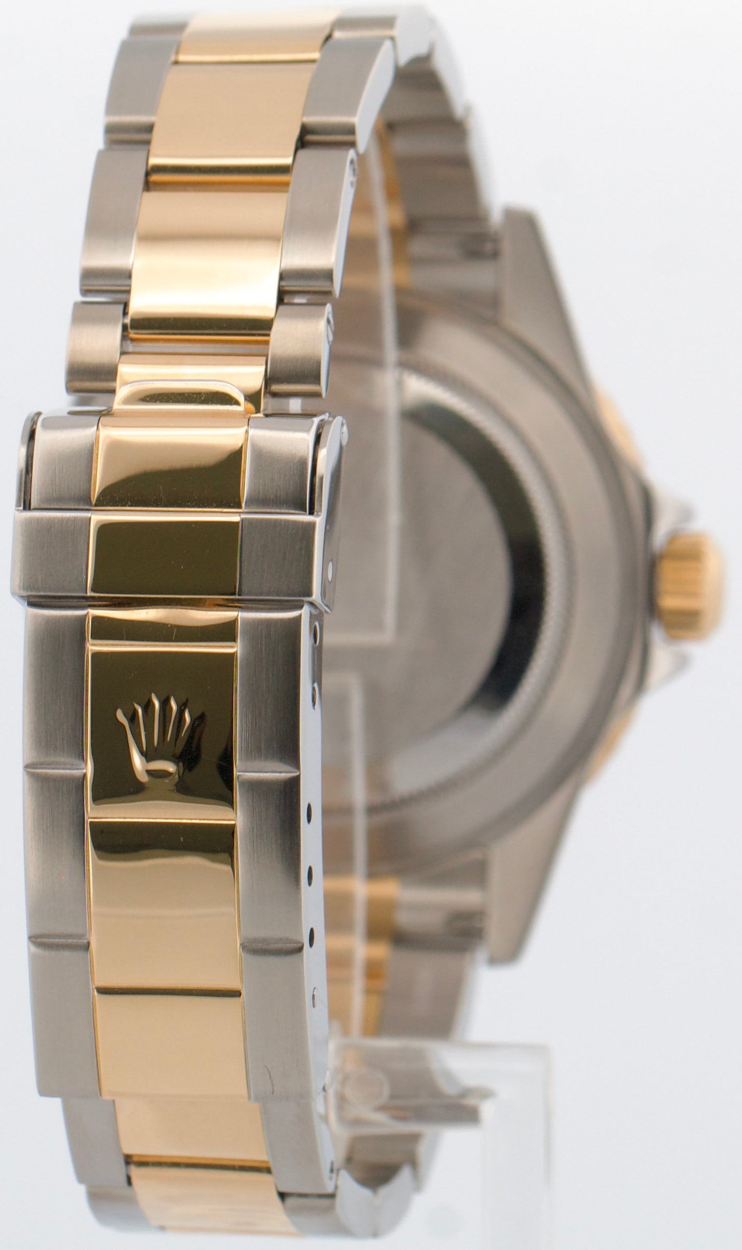 Rolex Submariner Date 40mm BLACK Two-Tone 18K Yellow Gold GOLD BUCKLE 16613