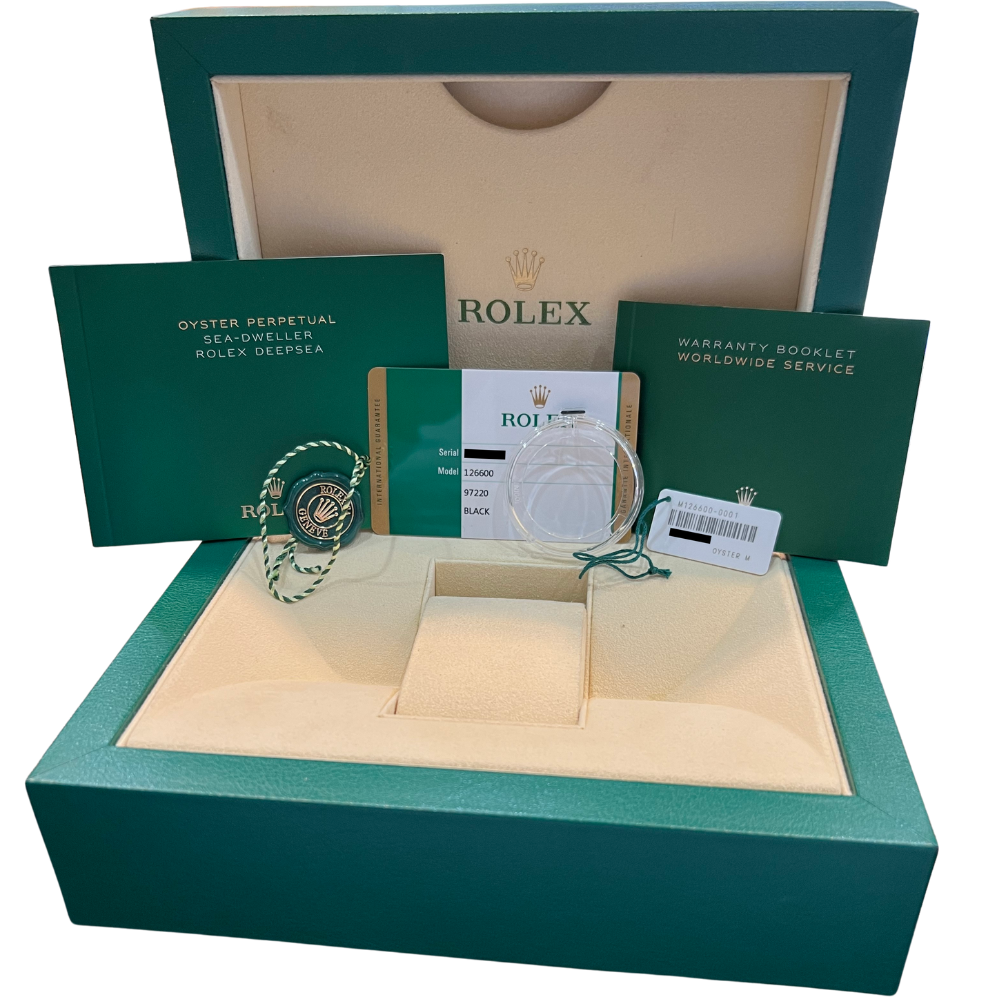 MINT PAPERS Rolex Sea-Dweller Mark II 50th-Anniversary Red Steel 43mm 126600 BOX