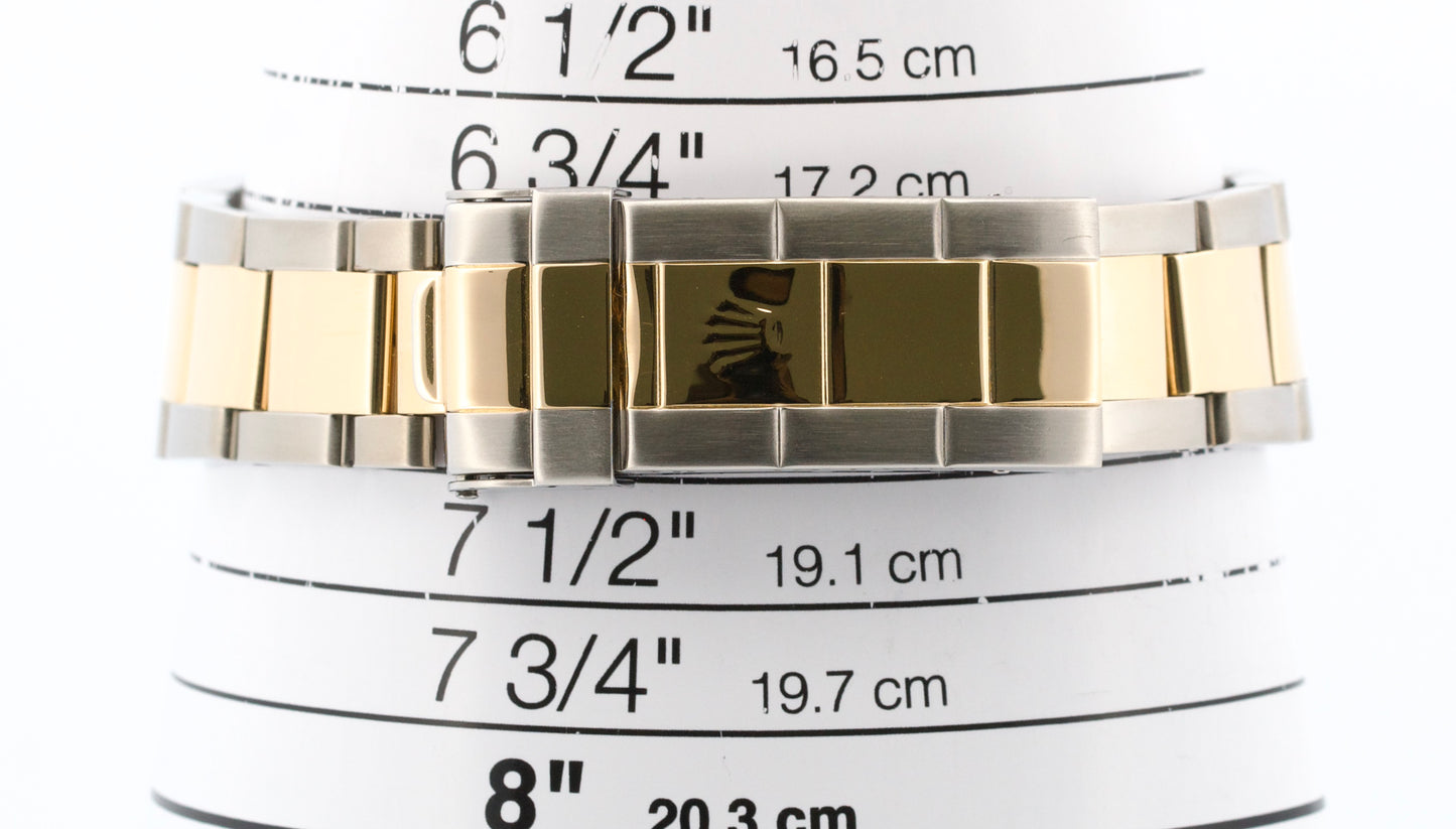 Rolex Submariner Date 40mm BLACK Two-Tone 18K Yellow Gold GOLD BUCKLE 16613