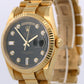UNPOLISHED PAPERS Rolex Day-Date President BLACK DIAMOND 36mm 18K 118238 BOX