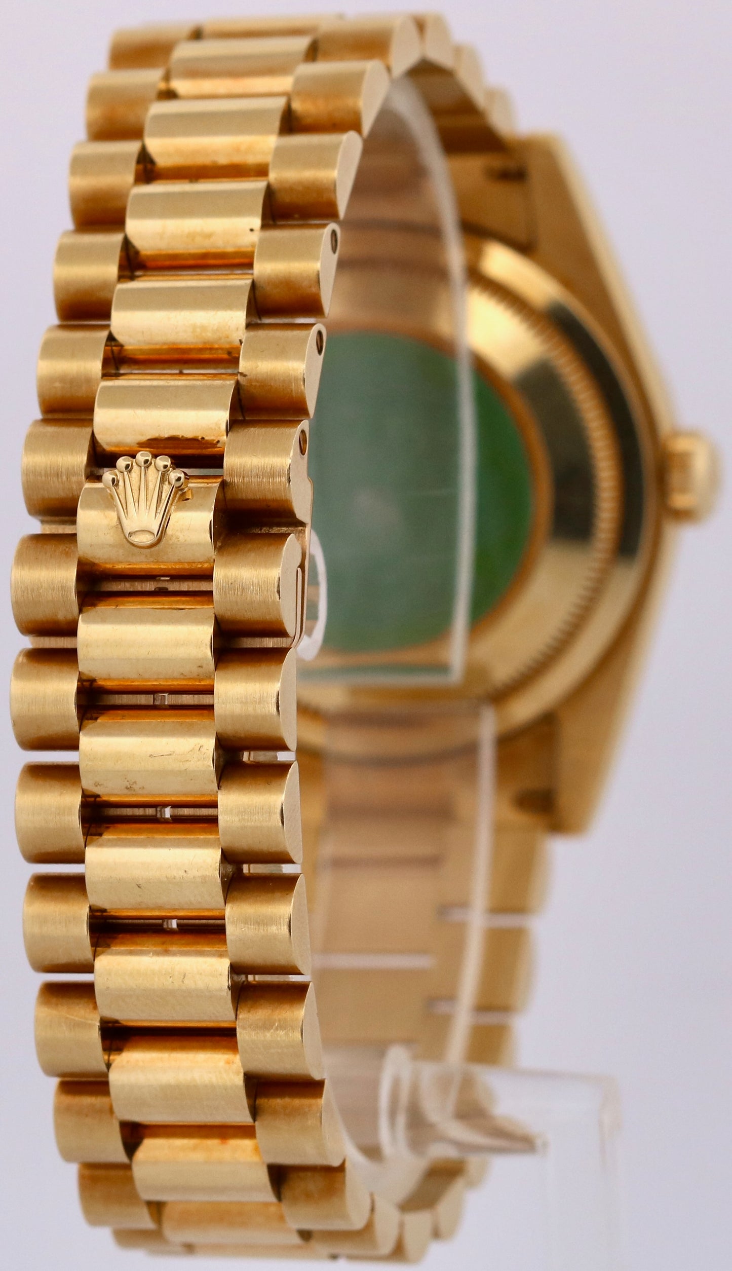UNPOLISHED PAPERS Rolex Day-Date President BLACK DIAMOND 36mm 18K 118238 BOX