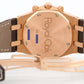 Audemars Piguet Royal Oak Chronograph WHITE 18k Rose Gold Leather 39mm 26022OR