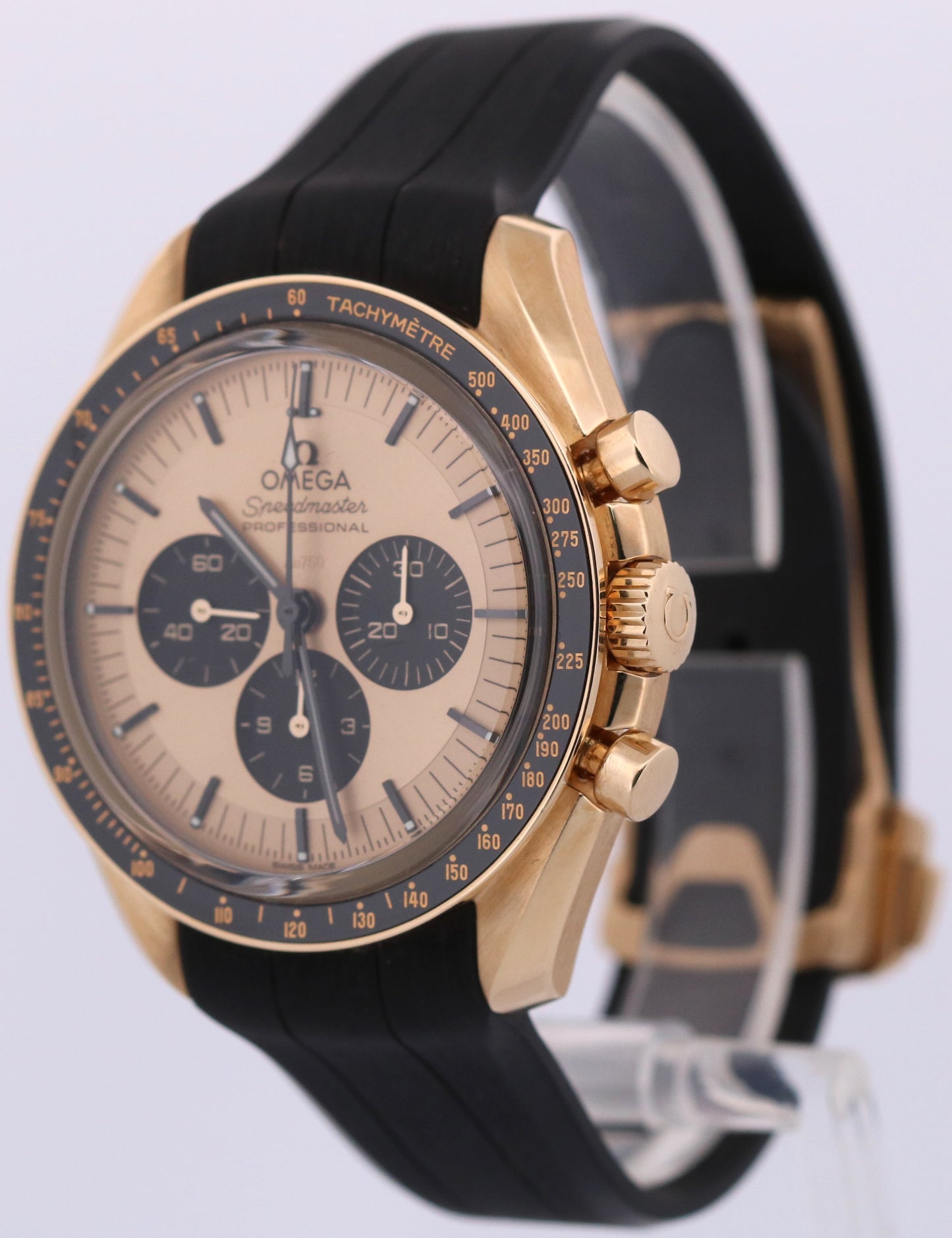 2025 PAPERS Omega Speedmaster MOONSHINE 18K Yellow Gold 310.62.42.50.99.001 BOX