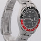 Unpolished Rolex GMT-Master II 16710 40mm Coke Red Black Steel No-Holes Watch