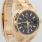 2022 PAPERS Rolex Sky-Dweller BLACK 18K Yellow Gold Fluted 42mm 326938 Watch BOX