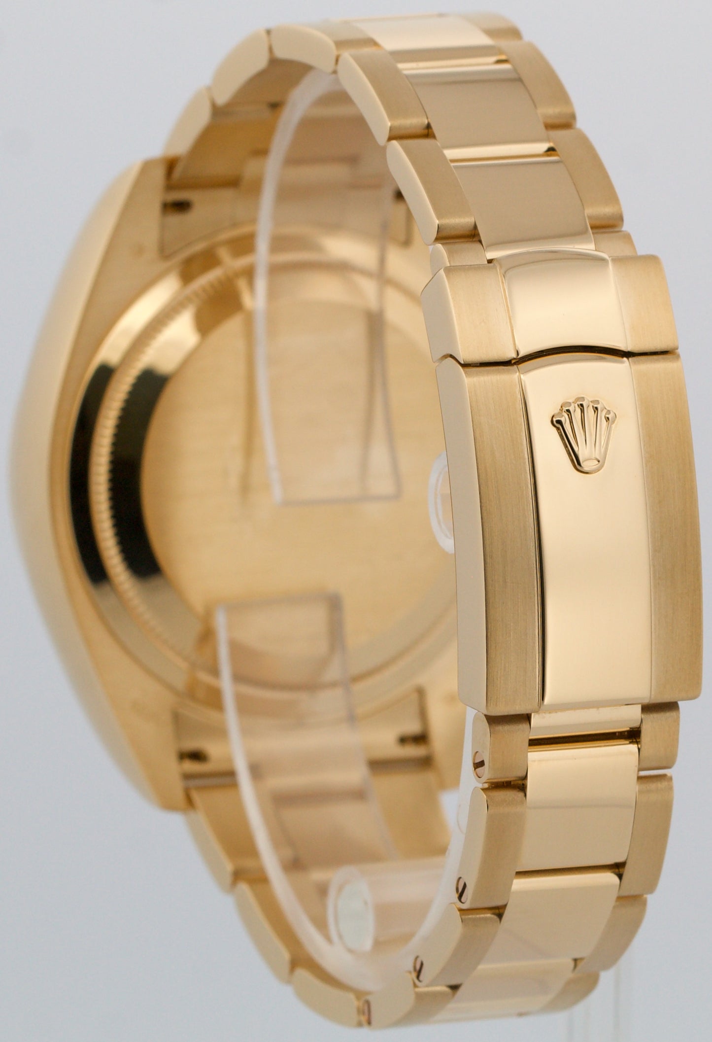 2022 PAPERS Rolex Sky-Dweller BLACK 18K Yellow Gold Fluted 42mm 326938 Watch BOX