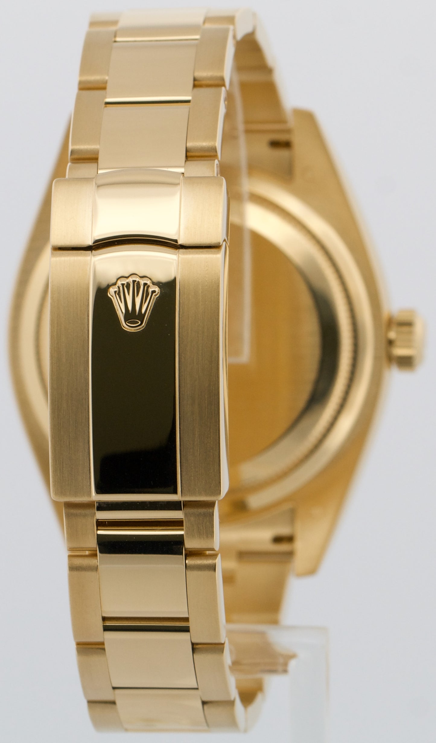 2022 PAPERS Rolex Sky-Dweller BLACK 18K Yellow Gold Fluted 42mm 326938 Watch BOX