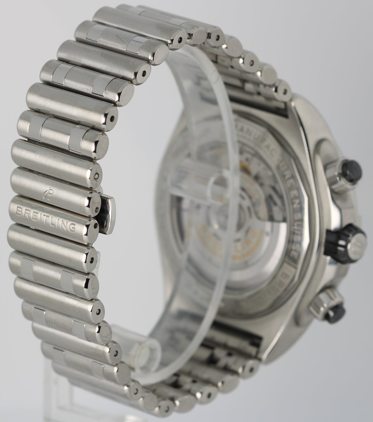 2023 PAPERS Breitling Super Chronomat B01 44 Steel Black 44mm AB0136 Watch BOX