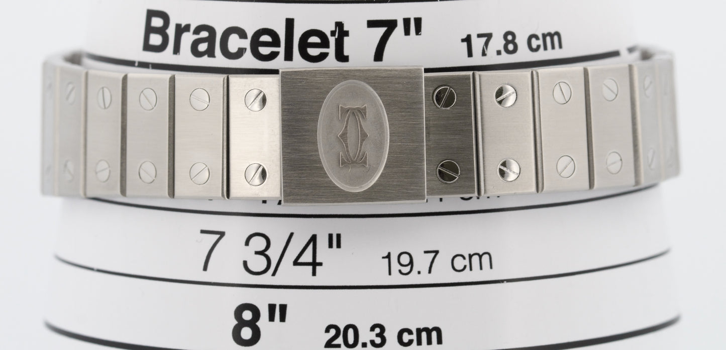 Cartier Santos Carrée 29mm AUTOMATIC Roman WHITE Stainless Steel 2960 Watch