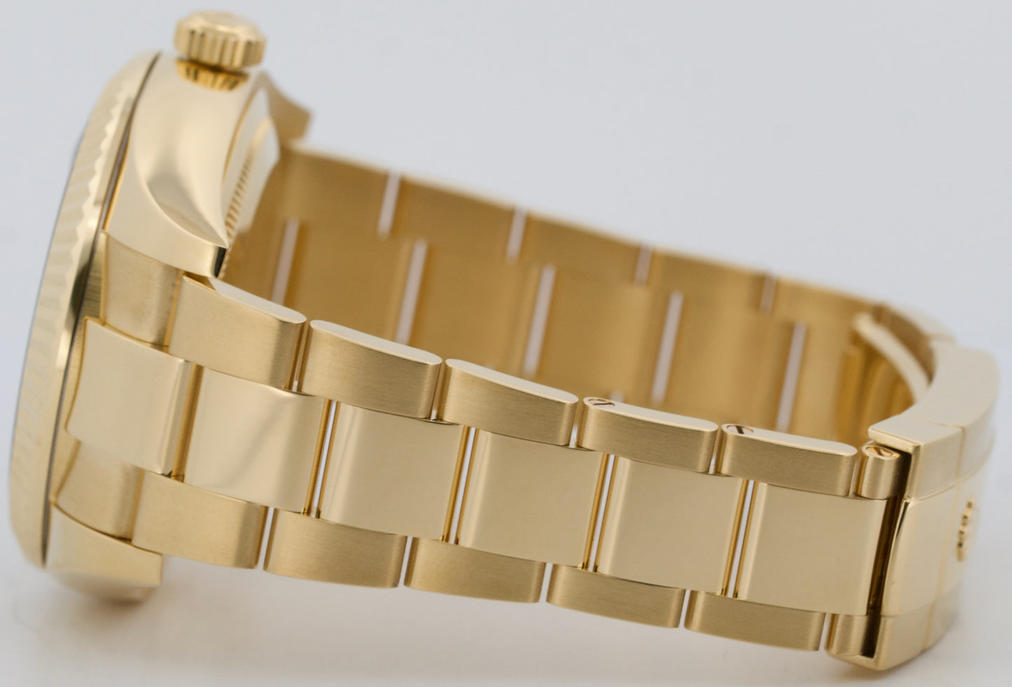 2022 PAPERS Rolex Sky-Dweller BLACK 18K Yellow Gold Fluted 42mm 326938 Watch BOX