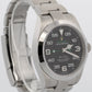 Unpolished 2024 Rolex Air-King 126900 Black Stainless Steel 40mm Box Papers