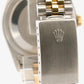 Rolex DateJust 36mm BLACK TAPESTRY 18K Yellow Gold Steel JUBILEE 16233 Watch