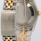 Rolex DateJust 36mm BLACK TAPESTRY 18K Yellow Gold Steel JUBILEE 16233 Watch
