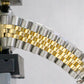 Rolex DateJust 36mm BLACK TAPESTRY 18K Yellow Gold Steel JUBILEE 16233 Watch