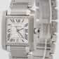 Cartier Tank Francaise Stainless Steel WHITE ROMAN Automatic 28mm 2302 W51002Q3