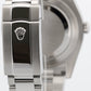 Rolex DateJust II 41mm SILVER Purple Arabic Steel 18K Gold Watch 116334 BOX