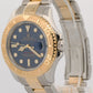 Rolex Yacht-Master 40mm BLUE Two-Tone 18K Yellow Gold Stainless Steel YM1 16623