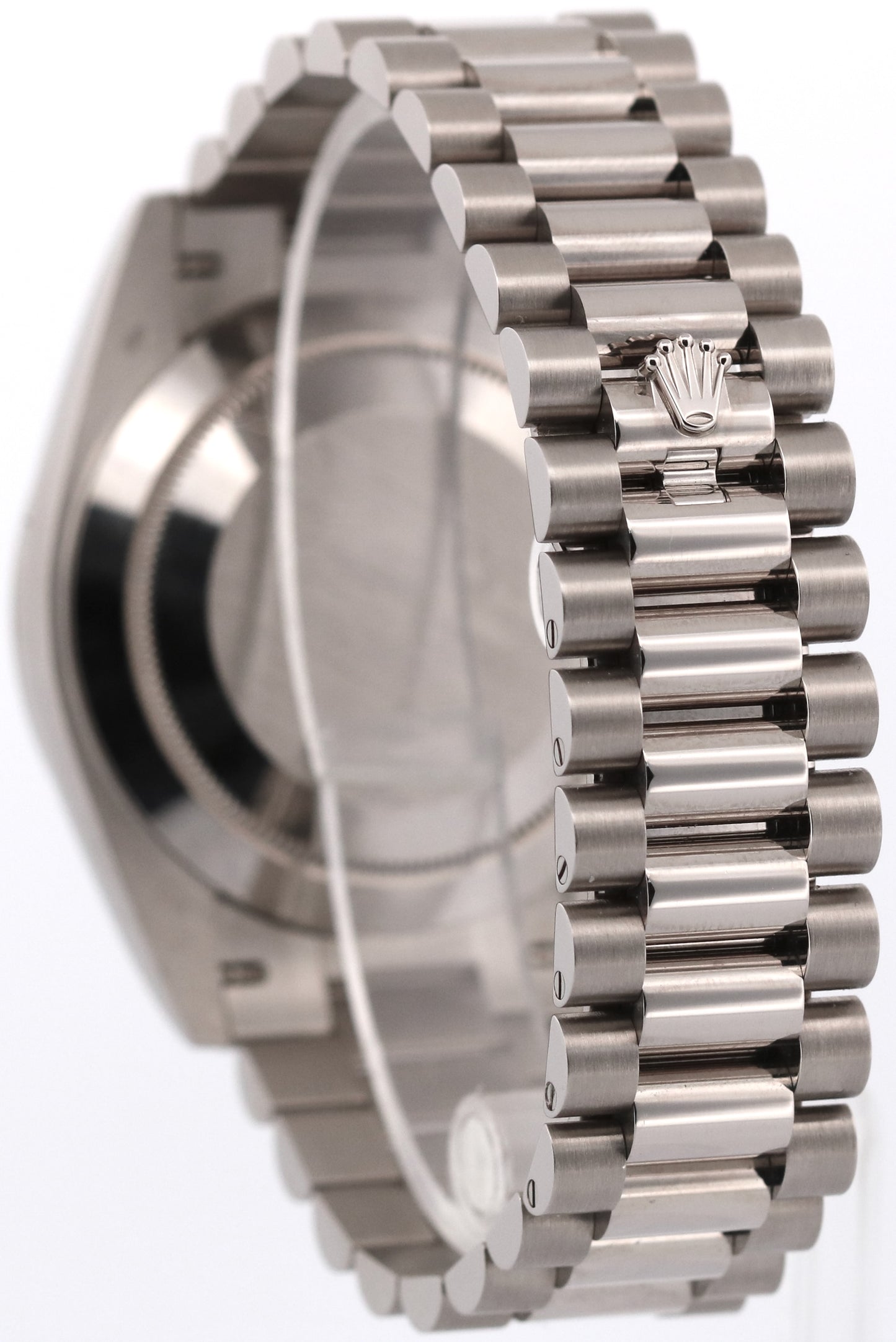 2021 PAPERS Rolex Day-Date President 40mm SILVER TAPESTRY 18K Gold 228239 BOX