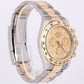 2022 PAPERS Rolex Daytona CHAMPAGNE Two-Tone 18K Yellow Gold Steel 116503 B+P