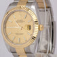 MINT Rolex DateJust 41 CHAMPAGNE 18K Yellow Gold Steel Oyster 41mm 126333 Watch