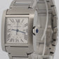 2023 Cartier Tank Francaise WSTA0067 4469 30mm Silver Steel Automatic Box Papers
