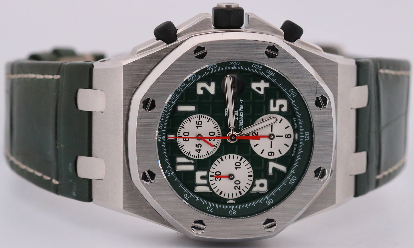 PAPERS Audemars Piguet Royal Oak Offshore MONTE NAPOLEONE GREEN 42mm 26075ST LTD