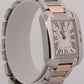 Cartier Tank Anglaise SILVER 23mm Two-Tone 18K Rose Gold Steel 3485 / W5310019