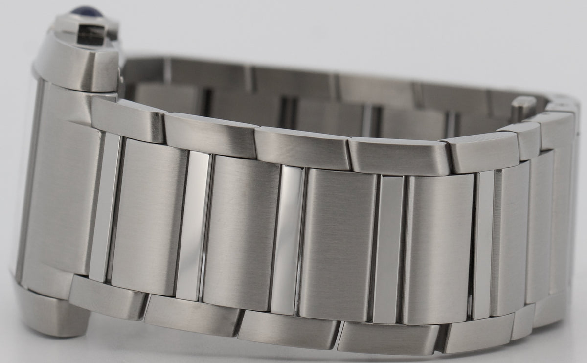 2023 Cartier Tank Francaise WSTA0067 4469 30mm Silver Steel Automatic Box Papers