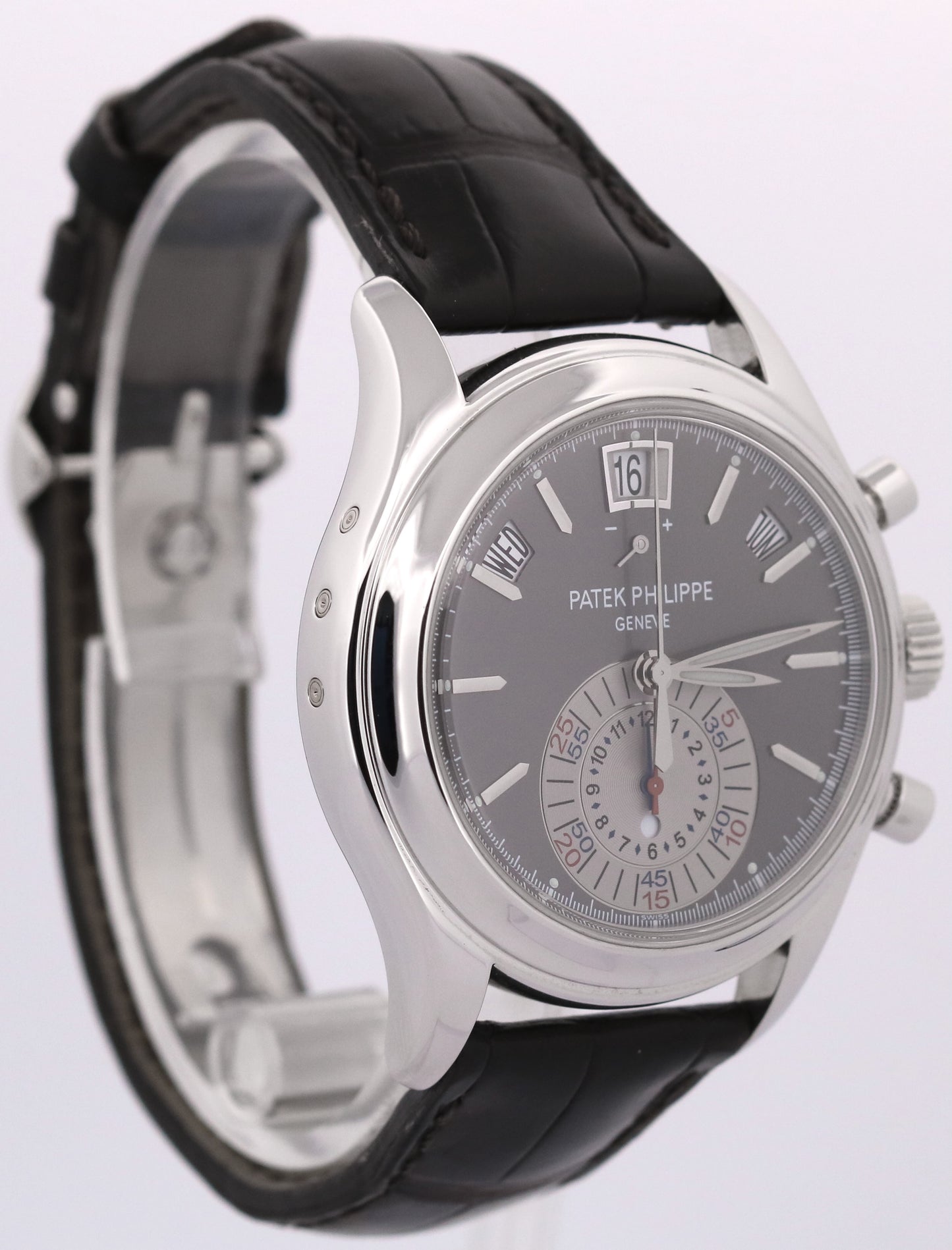 Patek Philippe Annual Calendar Chronograph RHODIUM Gray 40mm Platinum 5960P