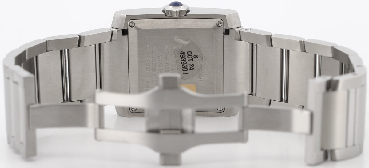 2023 Cartier Tank Francaise WSTA0067 4469 30mm Silver Steel Automatic Box Papers