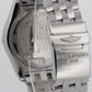 PAPERS Breitling Galactic 44mm BLUE Stainless Steel Date Watch A45320 BOX