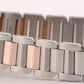Cartier Tank Anglaise SILVER 23mm Two-Tone 18K Rose Gold Steel 3485 / W5310019