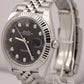 MINT 2024 PAPERS Rolex DateJust 41mm BLACK DIAMOND 18K JUBILEE Fluted 126334 BOX