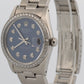 1981 Rolex Oyster Perpetual Date 16000 Blue Diamond Stainless Steel 36mm Watch