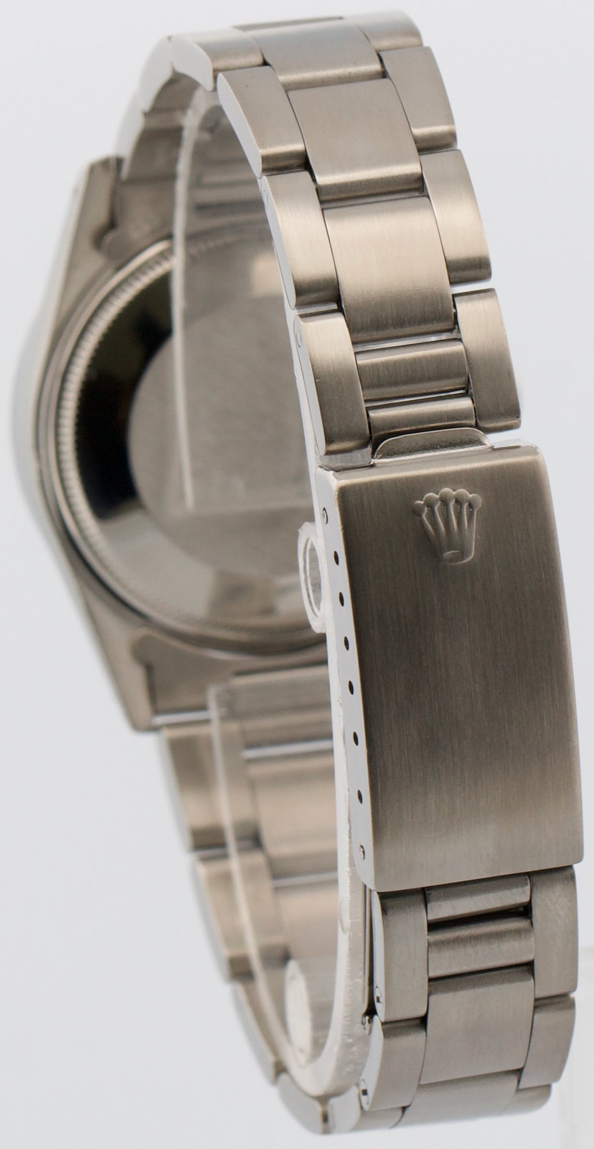 1981 Rolex Oyster Perpetual Date 16000 Blue Diamond Stainless Steel 36mm Watch
