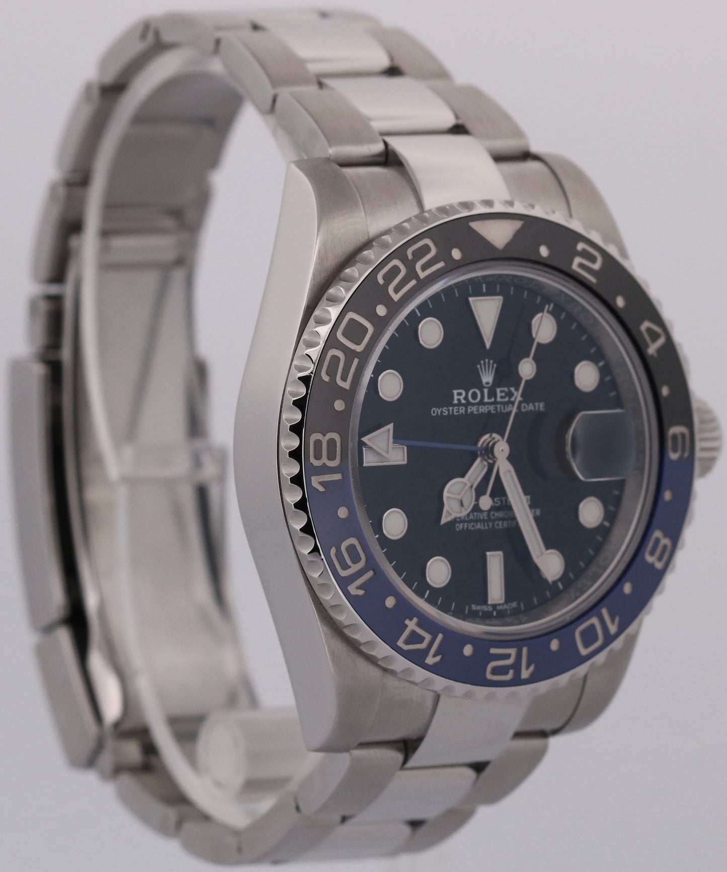 Rolex GMT-Master II BATMAN Stainless Steel Blue Black OYSTER 40mm 116710 BLNR