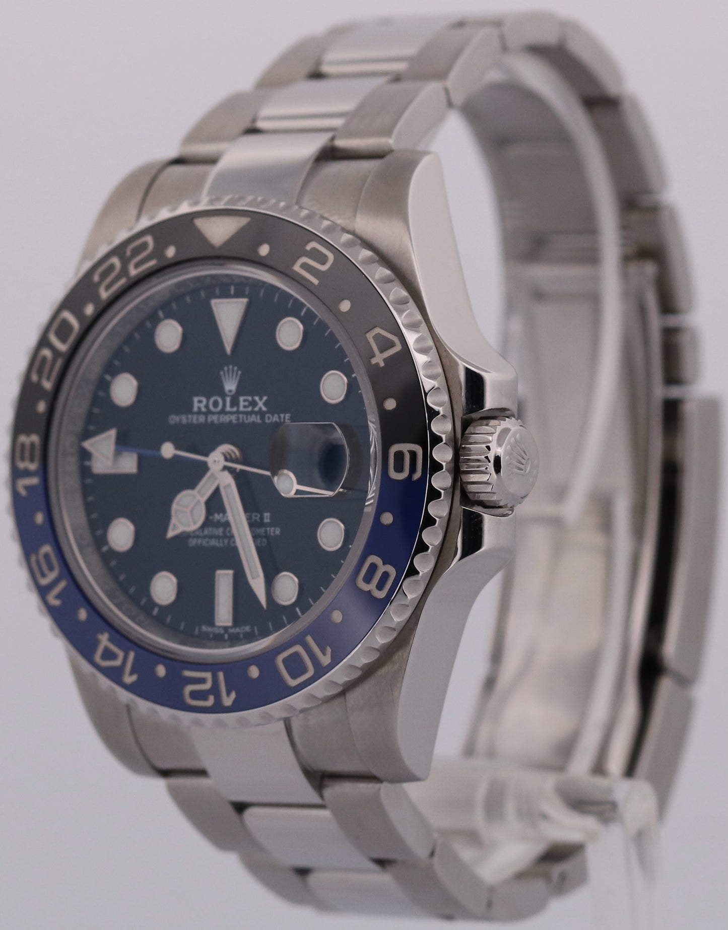 Rolex GMT-Master II BATMAN Stainless Steel Blue Black OYSTER 40mm 116710 BLNR