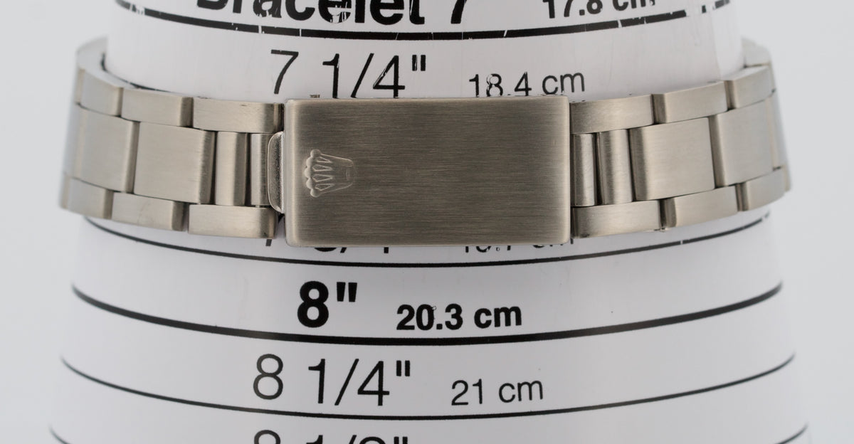 1981 Rolex Oyster Perpetual Date 16000 Blue Diamond Stainless Steel 36mm Watch