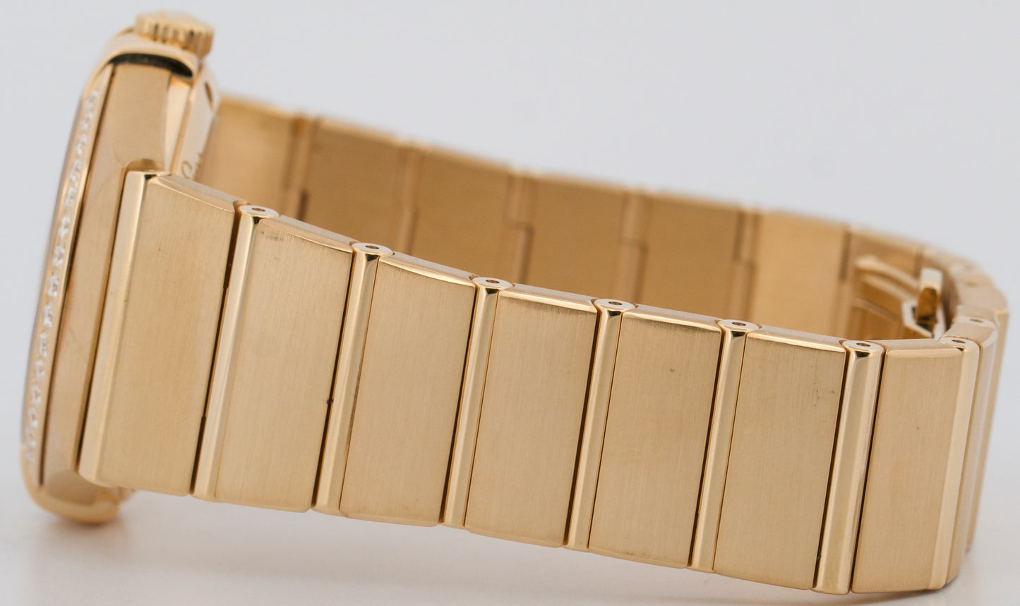 Omega Constellation FACTORY MOP DIAMOND 18K Yellow Gold 35mm 123.55.35.20.55.001
