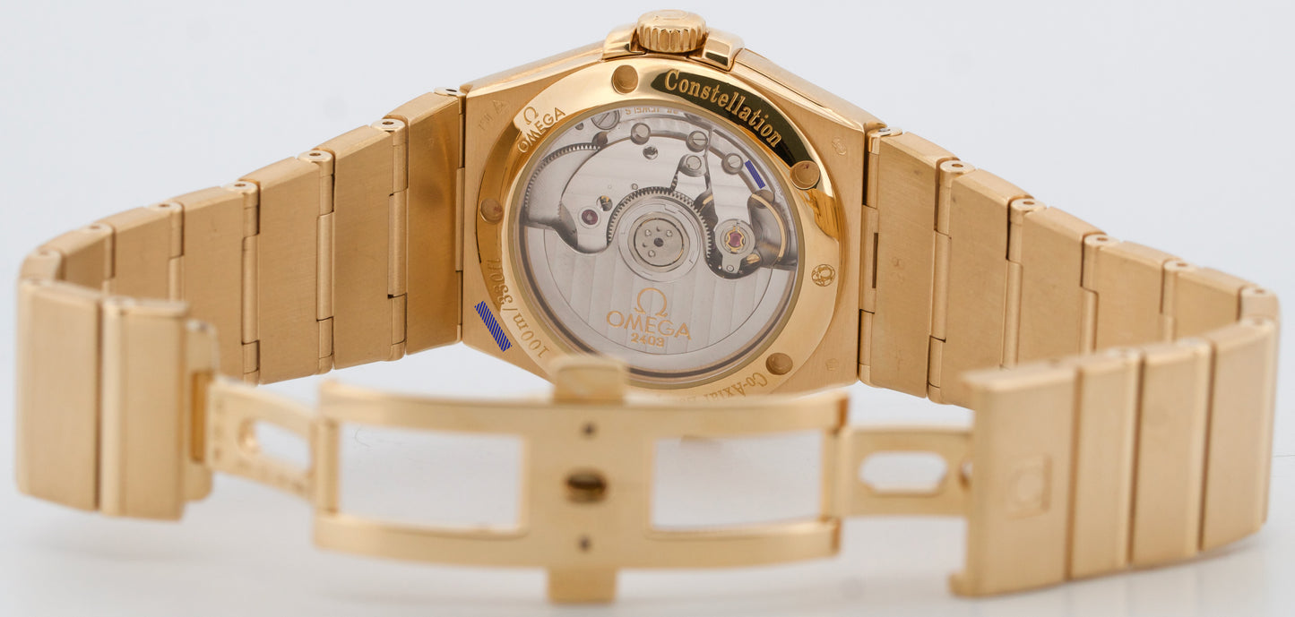 Omega Constellation FACTORY MOP DIAMOND 18K Yellow Gold 35mm 123.55.35.20.55.001