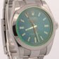 2021 PAPERS Rolex Milgauss BLUE 40mm Z-Blue Green 116400 GV Stainless Watch BOX