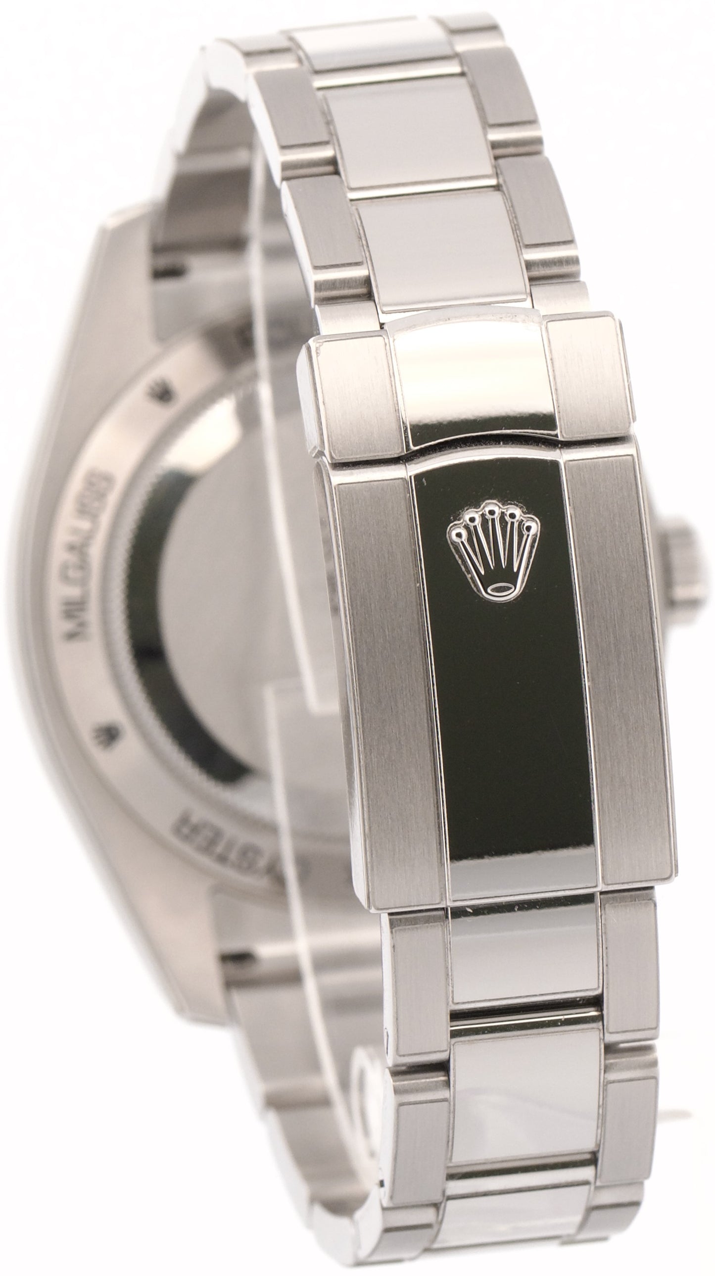 2021 PAPERS Rolex Milgauss BLUE 40mm Z-Blue Green 116400 GV Stainless Watch BOX